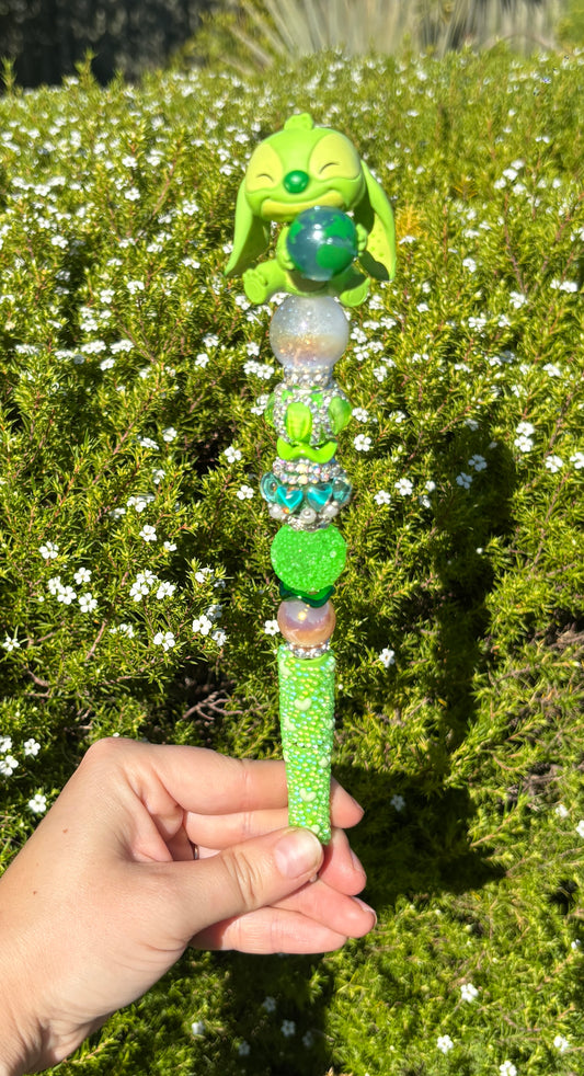 Green Character Fancy Pen – Long