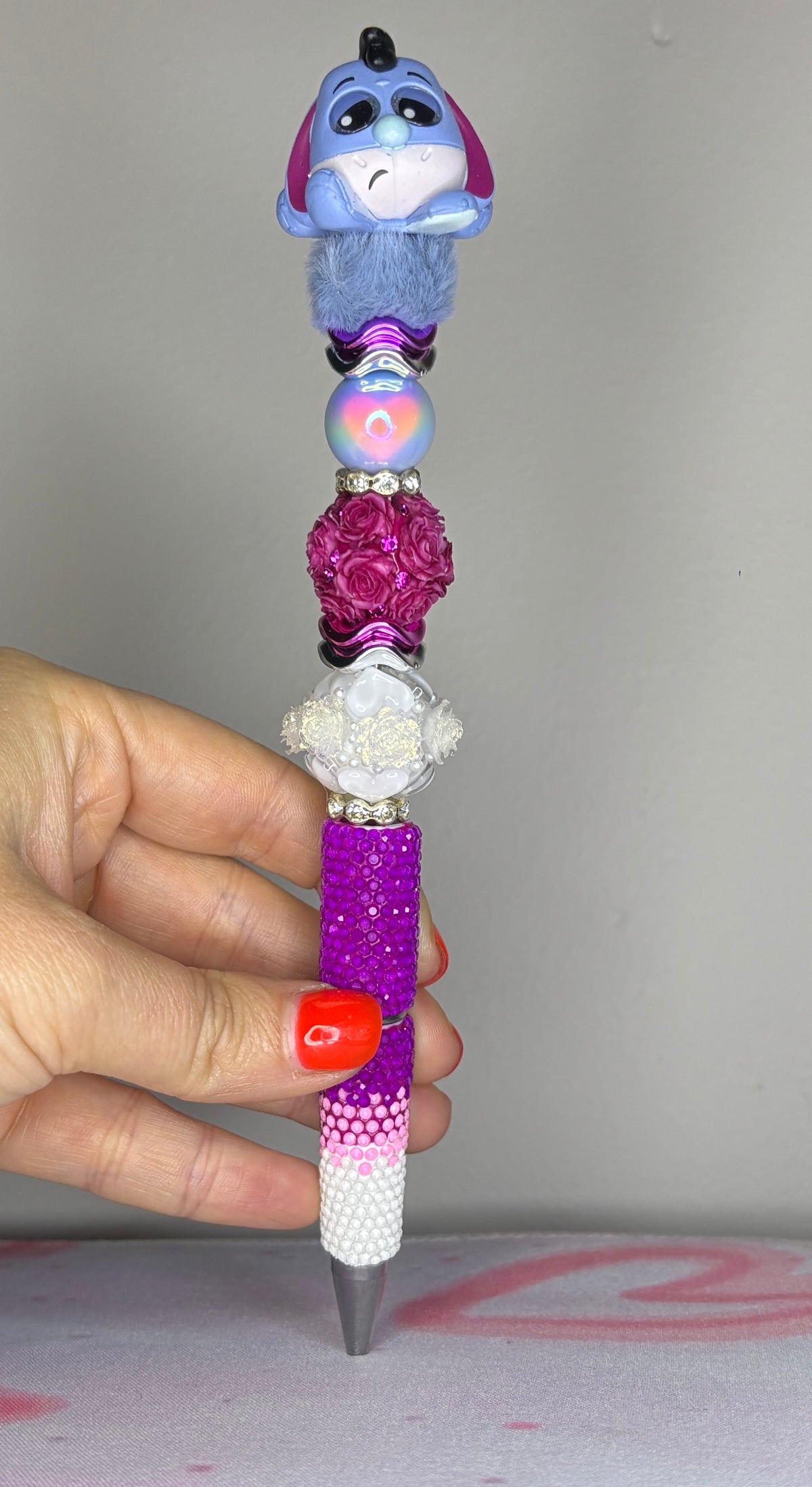 Donkey Character Rhinestone Pen - Medium