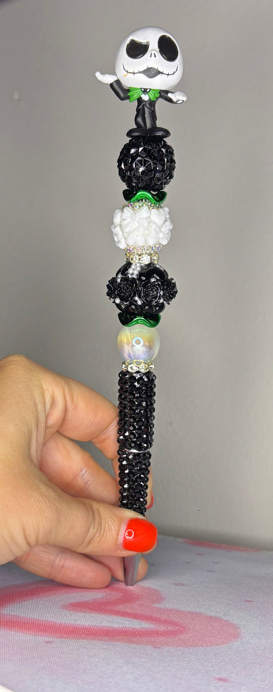 Black & White Spooky Fancy Pen - Medium