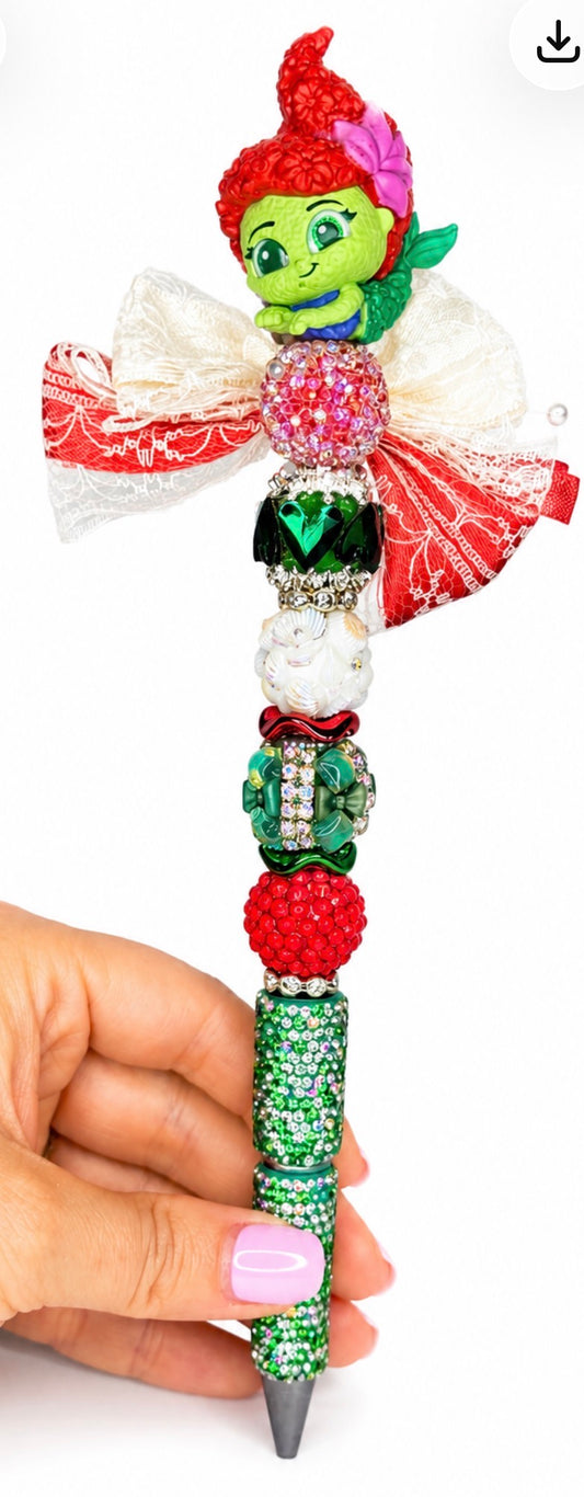 Red & Green Character Pen – Long